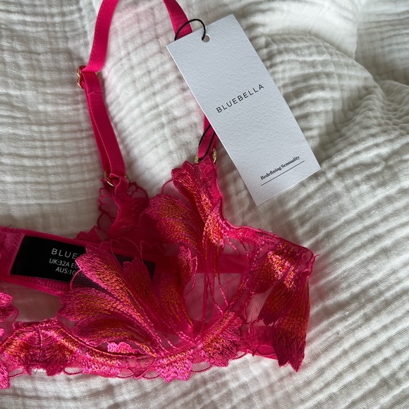 Bluebella Lingerie Set Hot Pink Floral - Picture 2 of 3